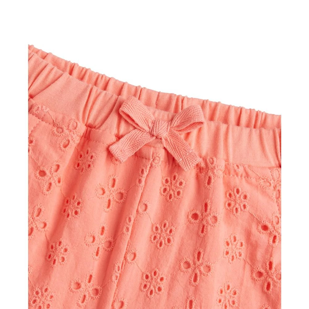 商品First Impressions|Baby Girls Eyelet Shorts, Created for Macy's,价格¥15,第3张图片详细描述