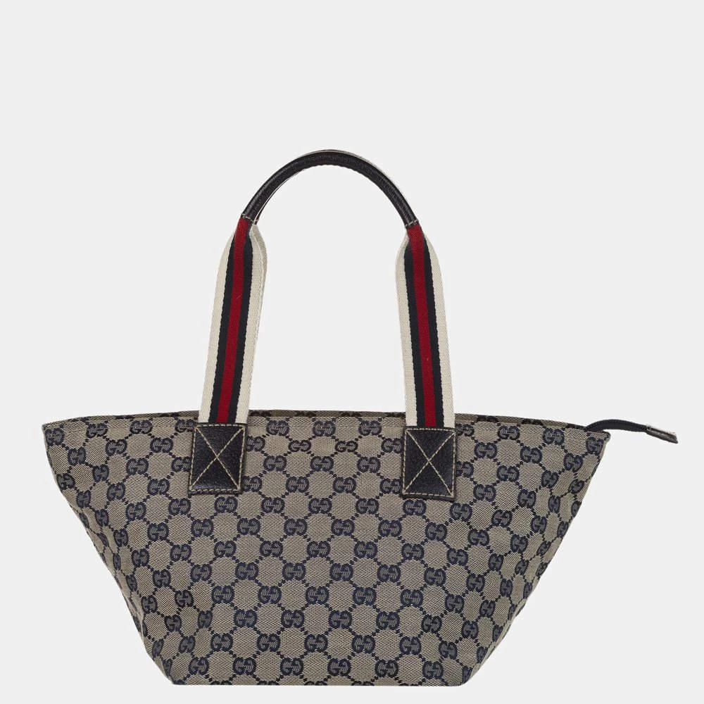 商品[二手商品] Gucci|Gucci Brown/Multicolor GG Canvas Web Handbag,价格¥4269,第3张图片详细描述