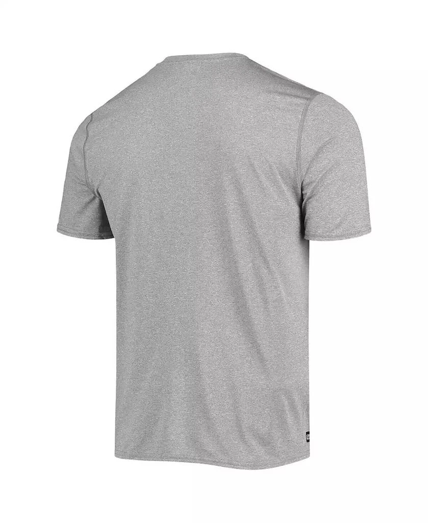 商品New Era|Men's Heathered Gray Los Angeles Chargers Combine Authentic Game On T-shirt,价格¥226,第3张图片详细描述