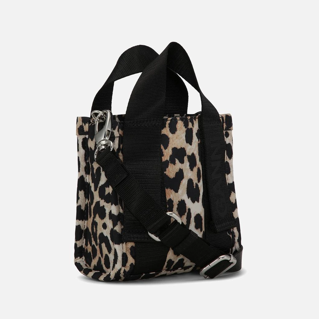 商品Ganni|Ganni Tech Leopard-Print Recycled Shell Mini Tote Bag,价格¥876,第3张图片详细描述