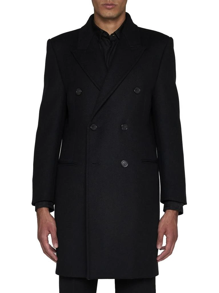 商品Yves Saint Laurent|Saint Laurent Coats & Jackets in Black,价格¥16325,第3张图片详细描述