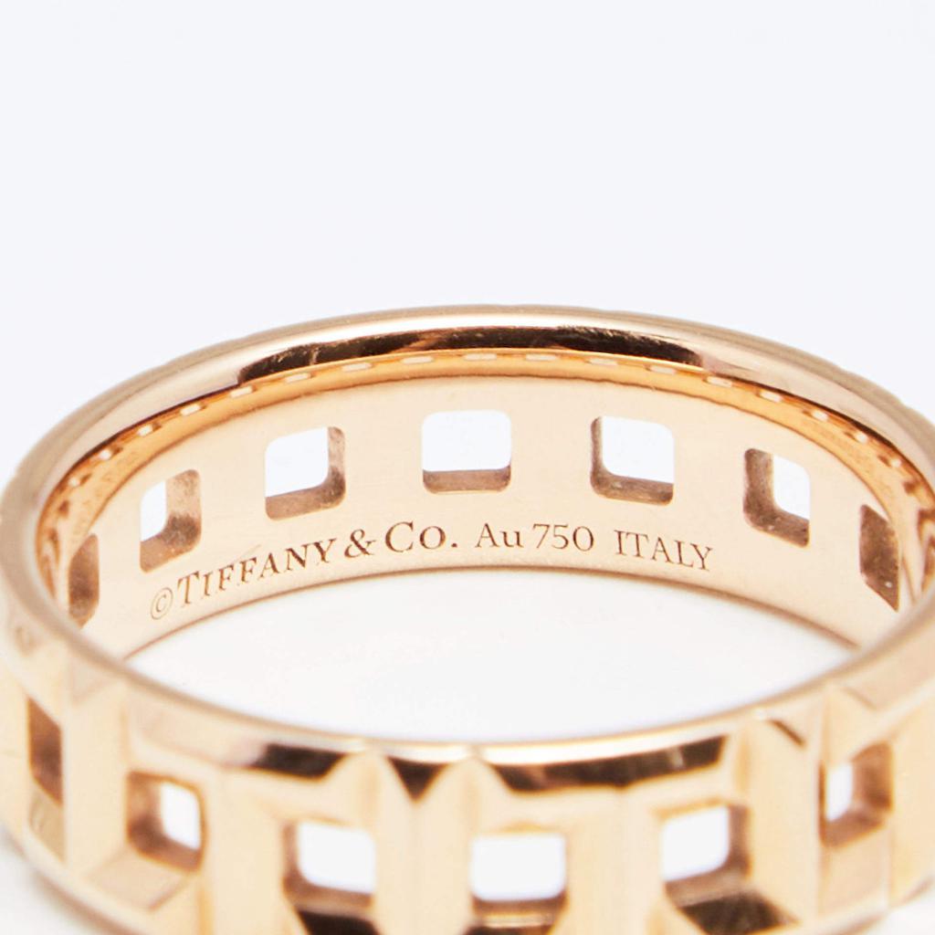 商品[二手商品] Tiffany & Co.|Tiffany & Co.  Tiffany T True Wide 18K Rose Gold Band Ring 51,价格¥10197,第7张图片详细描述