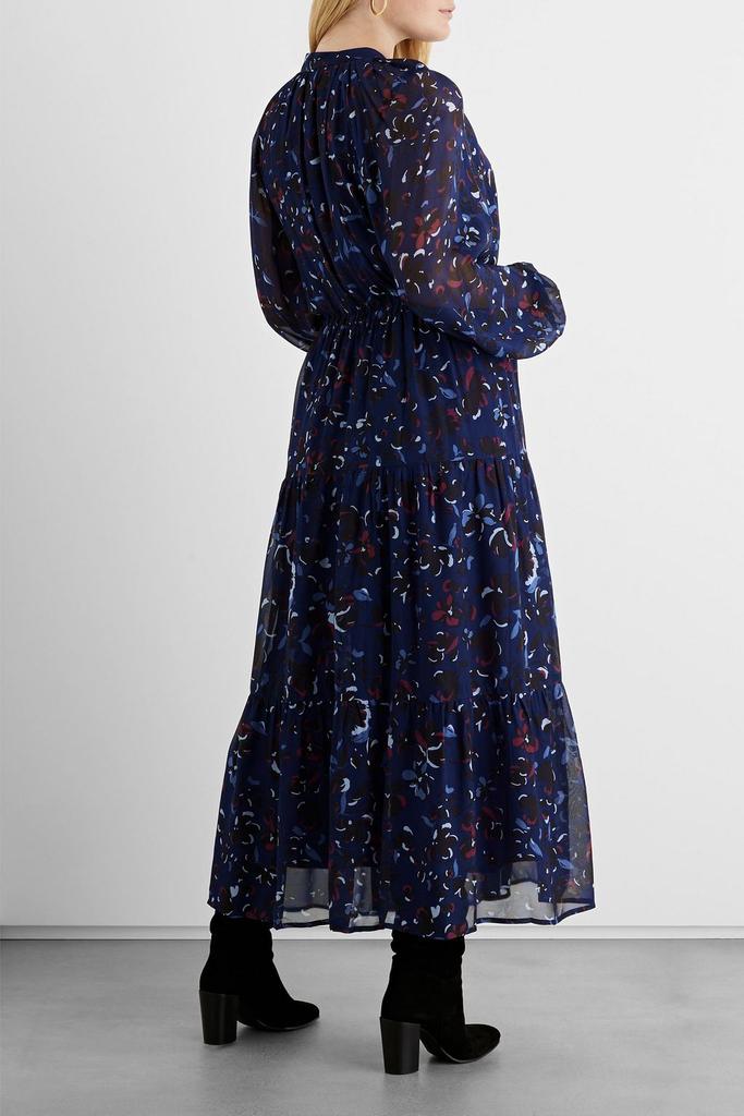 Emily pussy-bow printed chiffon maxi dress商品第5张图片规格展示