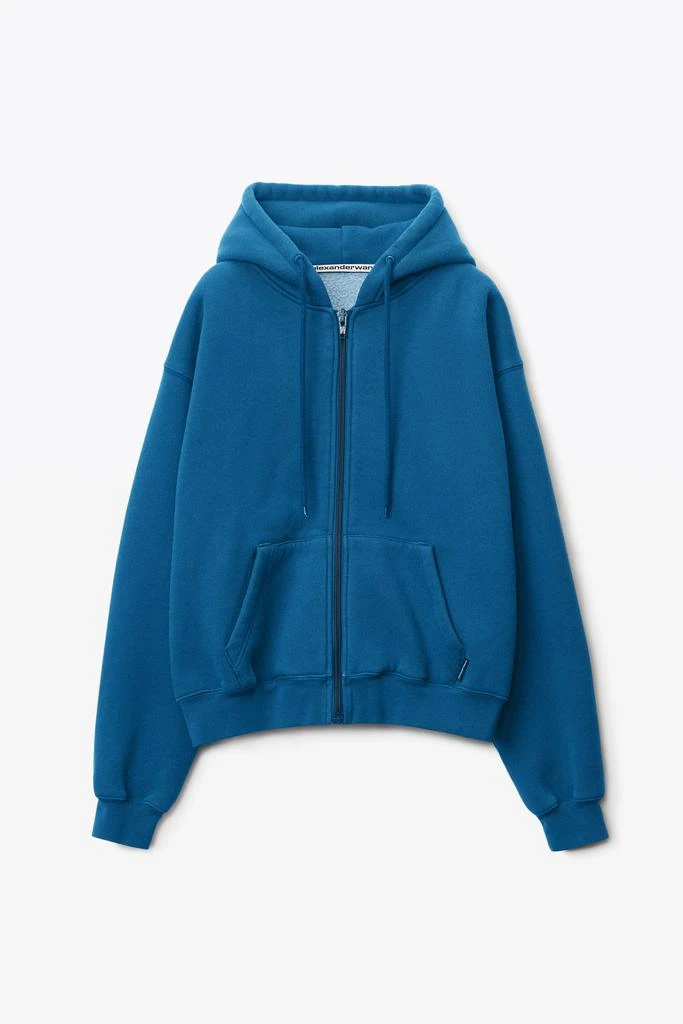 商品Alexander Wang|ZIP HOODIE IN DENSE FLEECE,价格¥1312,第3张图片详细描述