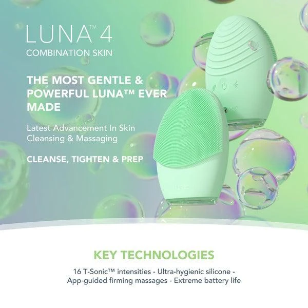 商品Foreo|FOREO LUNA 4 Smart Facial Cleansing and Firming Massage Device - Combination Skin,价格¥2277,第2张图片详细描述