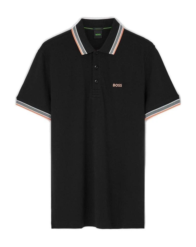 商品Hugo Boss|Boss Hugo Boss Logo Embroidered Short-Sleeved Polo Shirt,价格¥476,第1张图片