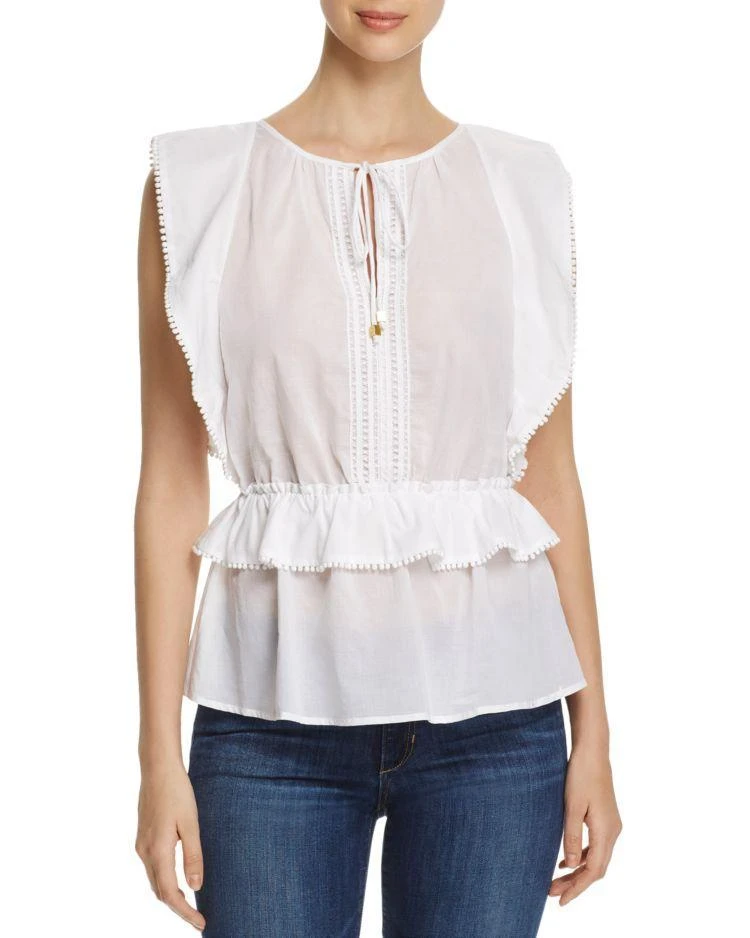 商品Michael Kors|Flutter Peplum Top - 100% Exclusive,价格¥310,第1张图片