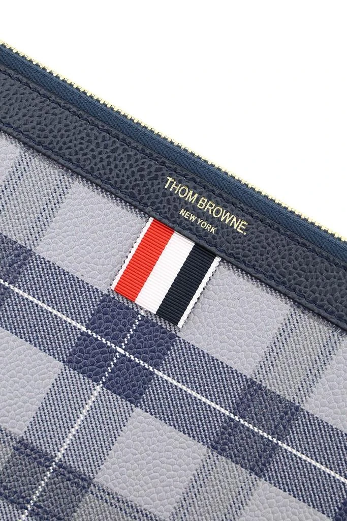 商品Thom Browne|Thom Browne All-Over Tartan Print Medium Clutch Bag,价格¥4099,第5张图片详细描述