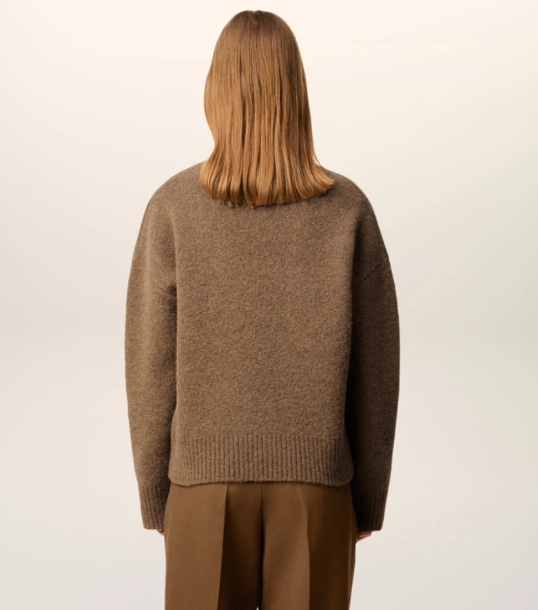 【秋冬新品】AMI 男女同款ADC羊驼毛混纺云朵毛衣 爱心毛衣（香港仓发货） 商品