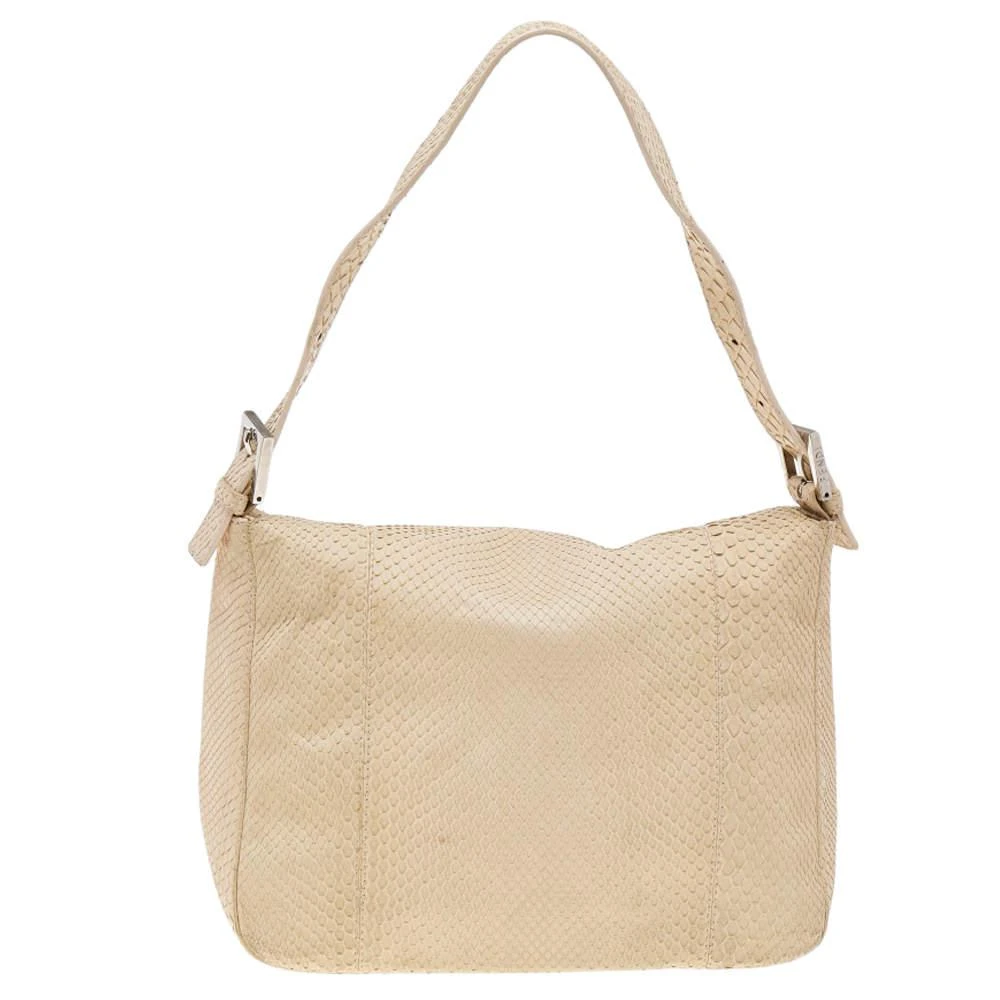 商品[二手商品] Fendi|Fendi Light Beige Python Mama Baguette Shoulder Bag,价格¥3844,第4张图片详细描述