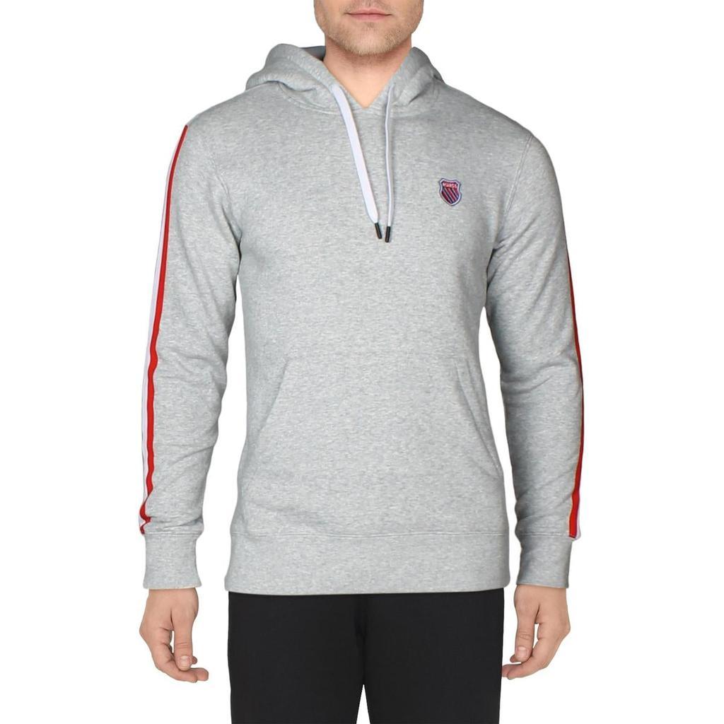 商品K-Swiss|K-Swiss Tape Men's Fleece Lined Logo Trim Activewear Lifestyle Pullover Hoodie,价格¥90,第4张图片详细描述