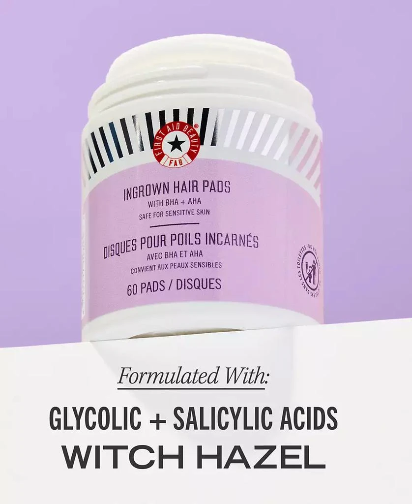 Ingrown Hair Pads With BHA & AHA, 60 pads 商品