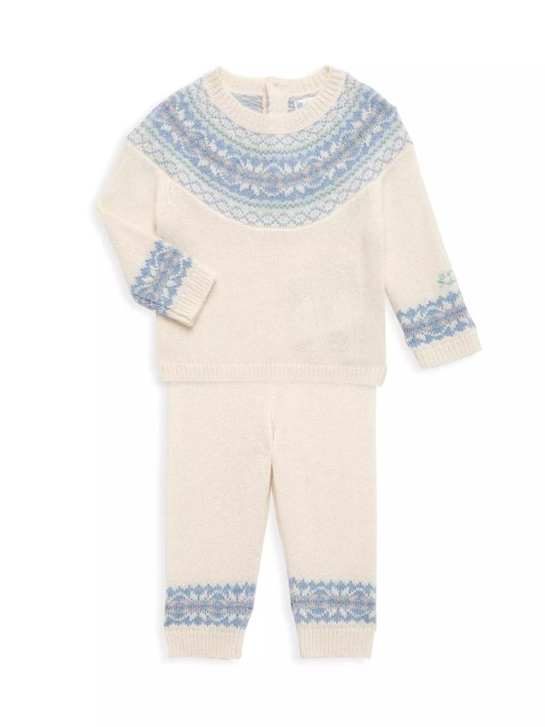 商品Ralph Lauren|Baby Boy's Fair Isle Knit Sweater & Pants Set,价格¥442,第1张图片
