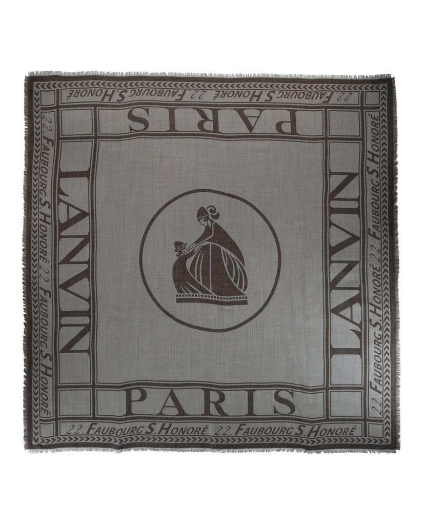 商品Lanvin|Logo Wool Scarf,价格¥1446,第1张图片