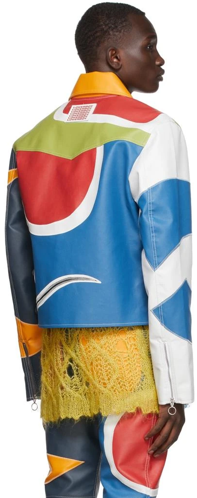 商品Charles Jeffrey Loverboy|Multicolor Faux-Leather Patch Jacket,价格¥4237,第3张图片详细描述