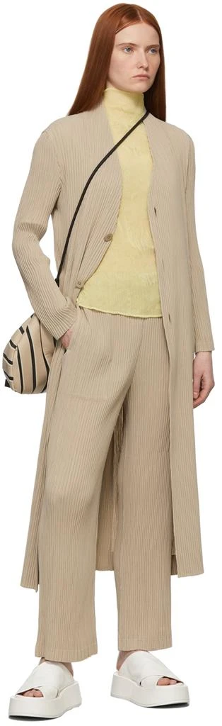 商品Issey Miyake|Yellow Chiffon Twist 1 Top,价格¥1422,第4张图片详细描述