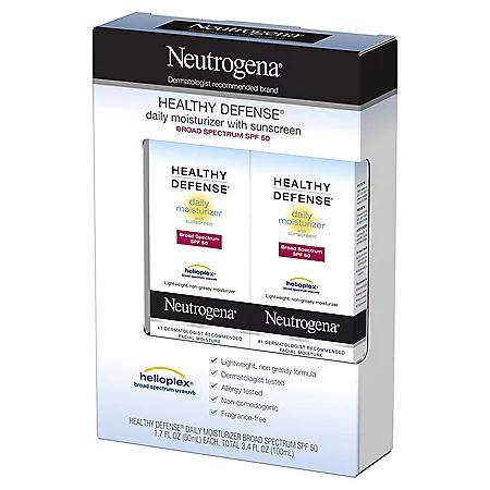 商品Neutrogena|Healthy Defense 保湿防晒乳SPF50(1.7 fl. oz.2支),价格¥138,第5张图片详细描述