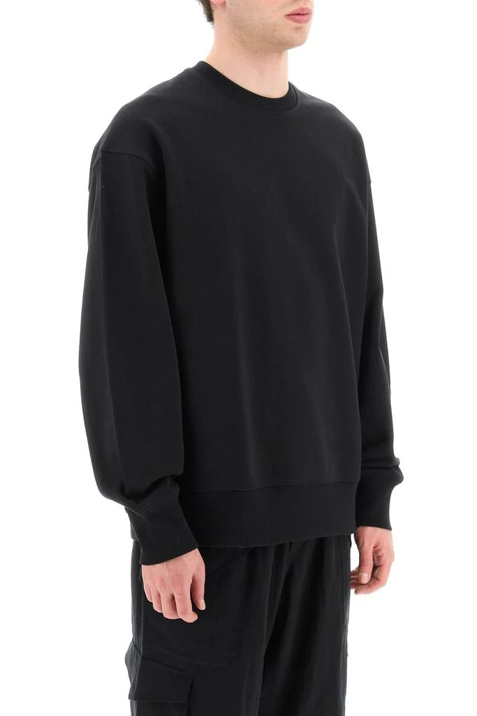 商品Y-3|Crewneck Sweatshirt With Rubberized Logo Print On Sleeve,价格¥929,第4张图片详细描述