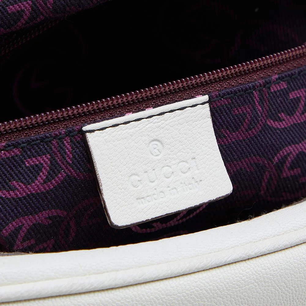 Gucci White Leather Web Bow Bowling Bag 商品