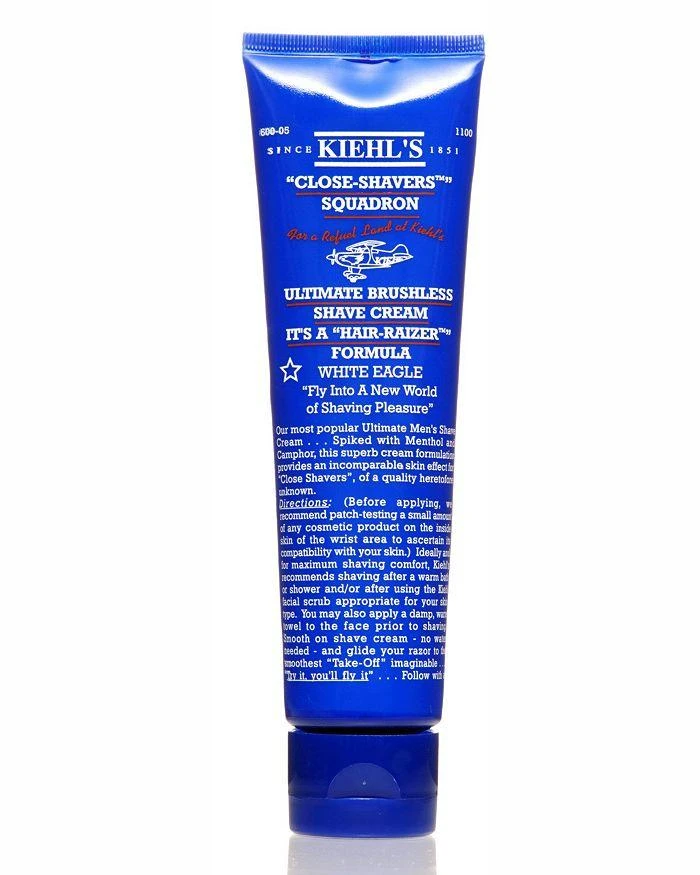 商品Kiehl's|Close-Shavers Squadron Ultimate Brushless Shave Cream, White Eagle,价格¥107,第1张图片