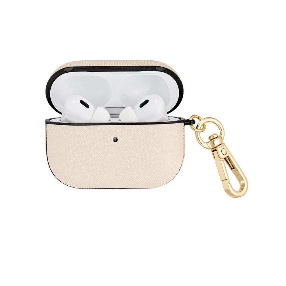 商品Anne Klein|Women's Ivory Saffiano Leather AirPods Pro Case,价格¥225,第2张图片详细描述