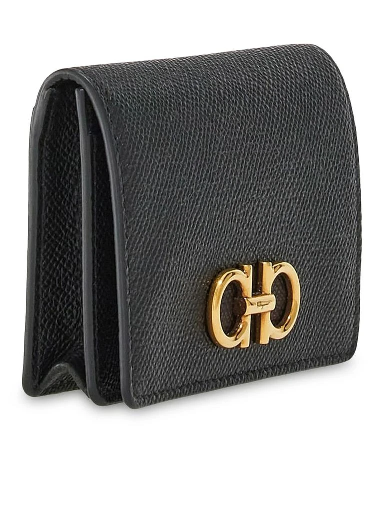商品Salvatore Ferragamo|Ferragamo Gancini Logo Plaque Cardholder,价格¥1840,第3张图片详细描述