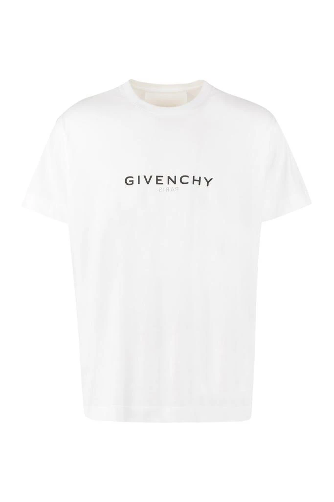 商品Givenchy|Givenchy Logo Printed Round Neck Oversized T-Shirt,价格¥2181,第1张图片