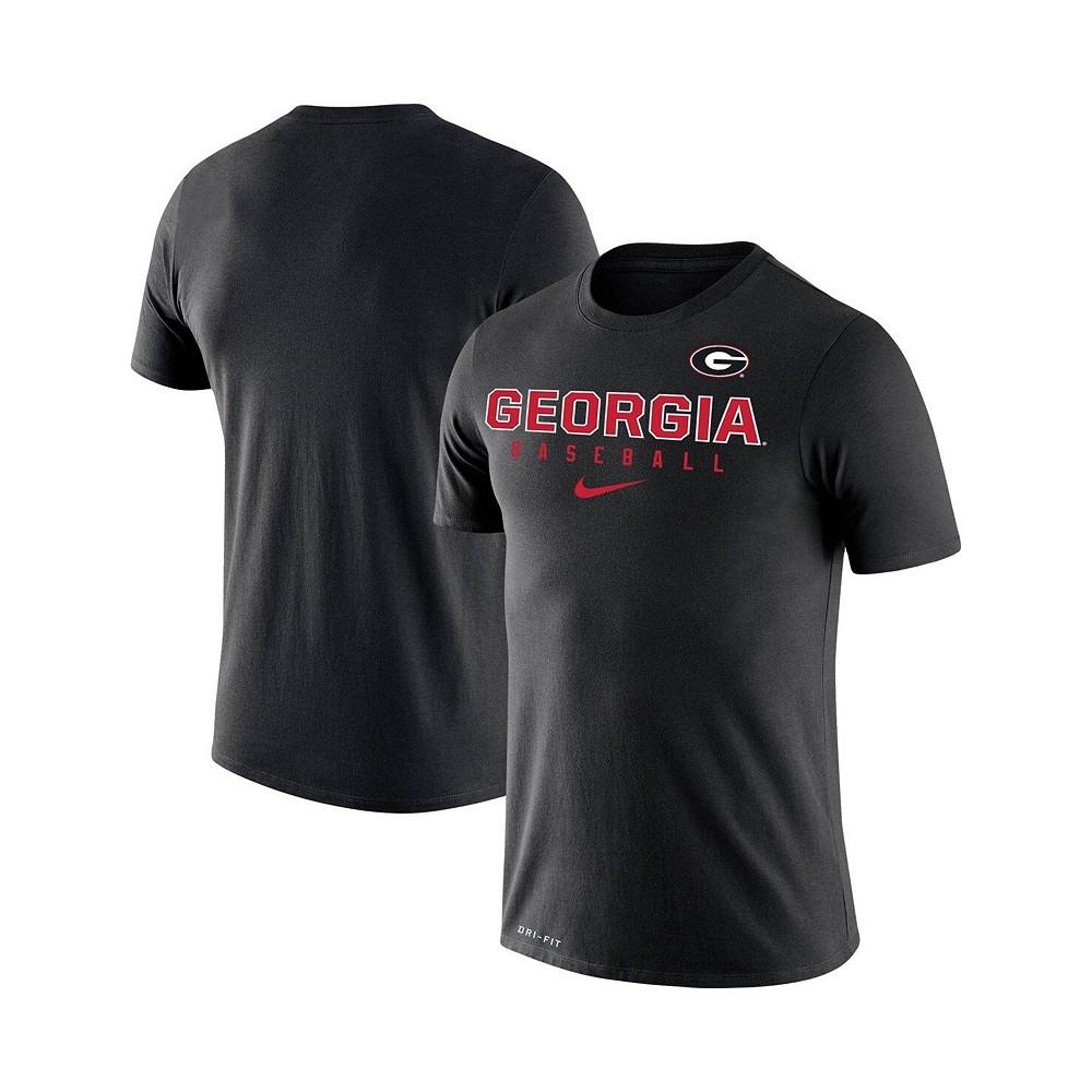 Men's Black Georgia Bulldogs Baseball Legend Performance T-shirt商品第2张图片规格展示