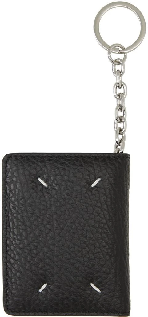 商品MAISON MARGIELA|Black Key Ring Bifold Card Holder,价格¥2901,第2张图片详细描述