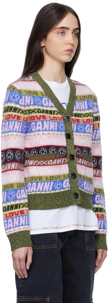 商品Ganni|Multicolor Jacquard Cardigan,价格¥1545,第2张图片详细描述