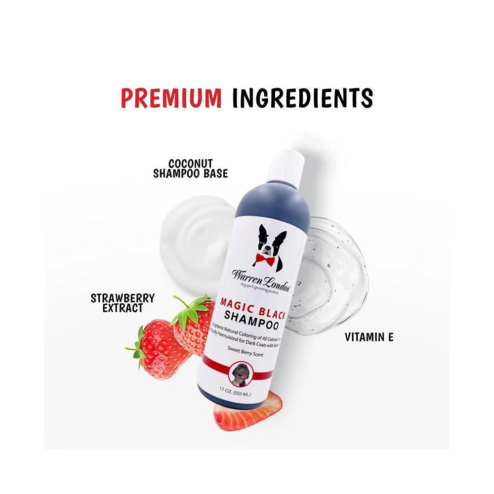 商品Warren London|Magic Black Dog Brightening Shampoo by | Brightens Natural Color In All Coats Especially Dark Colored Coats | Made In USA,价格¥112,第3张图片详细描述