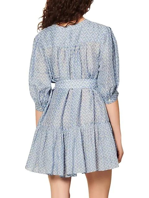 商品Sandro|Emilion Printed Silk-Blend Dress,价格¥2318,第4张图片详细描述