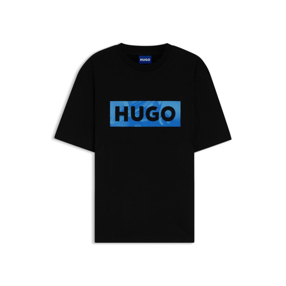 Hugo by Men's Cotton Logo Crewneck T-Shirt image 2