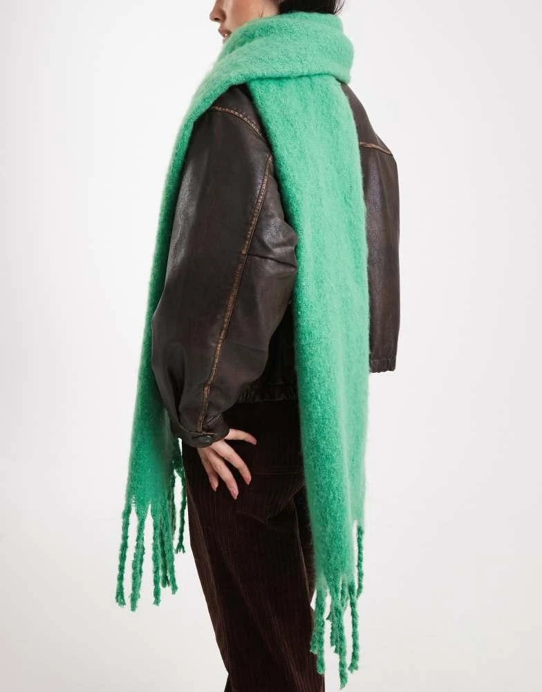 商品Threadbare|Threadbare chunky blanket scarf in green,价格¥141,第3张图片详细描述