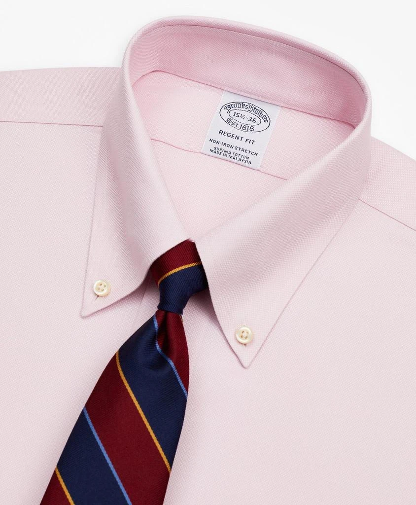 商品Brooks Brothers|Stretch Regent Regular-Fit Dress Shirt, Non-Iron Royal Oxford Button-Down Collar,价格¥521,第2张图片详细描述