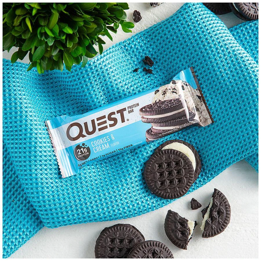 商品QuestBar|Protein Bar Cookies & Cream,价格¥29,第2张图片详细描述