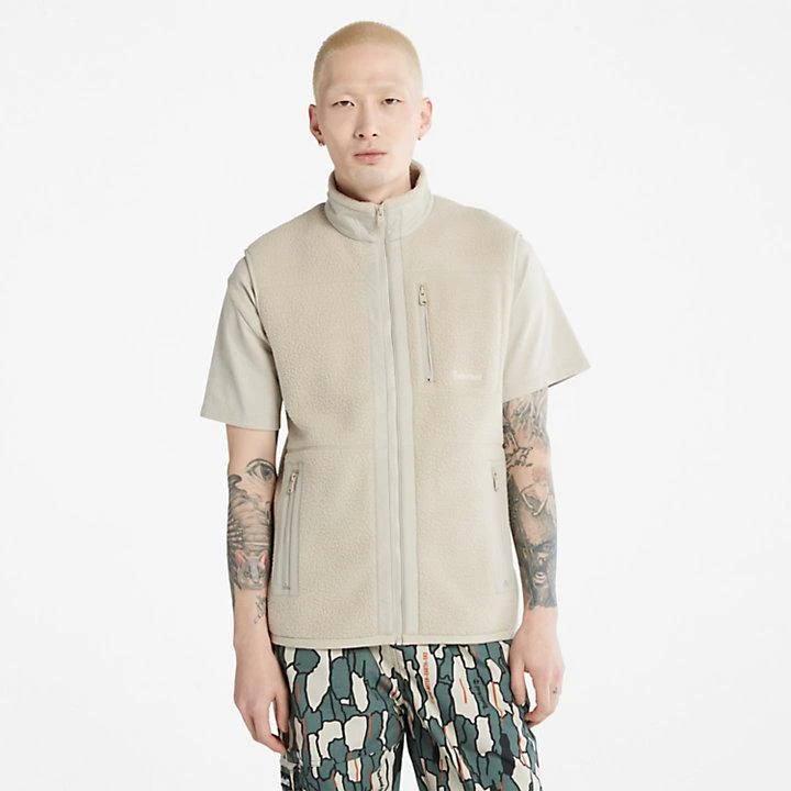 商品Timberland|High-Pile Fleece Gilet for Men in Beige,价格¥645,第1张图片