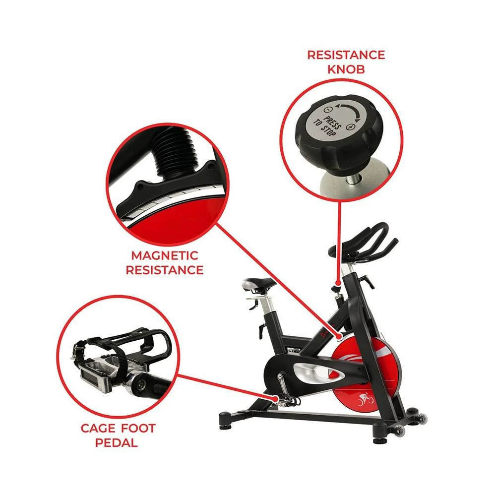 商品Sunny Health & Fitness|Sunny Health and Fitness Evolution Pro Magnetic Belt Drive Indoor Cycling Bike,价格¥8281,第5张图片详细描述