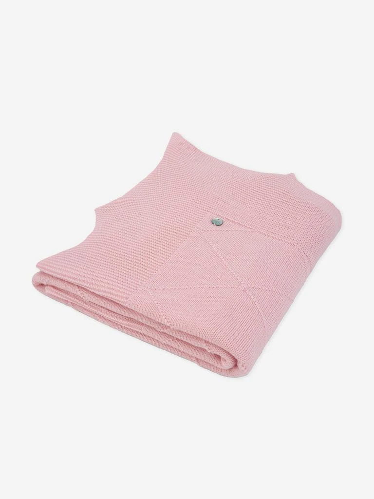 商品Paz Rodriguez|Baby Girls Wool Knit Shawl in Pink,价格¥504,第1张图片