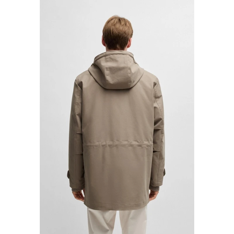 商品Hugo Boss|Hugo Boss雨果BOSS CAMEL 男士米色棉质羽绒服,价格¥14424,第5张图片��详细描述