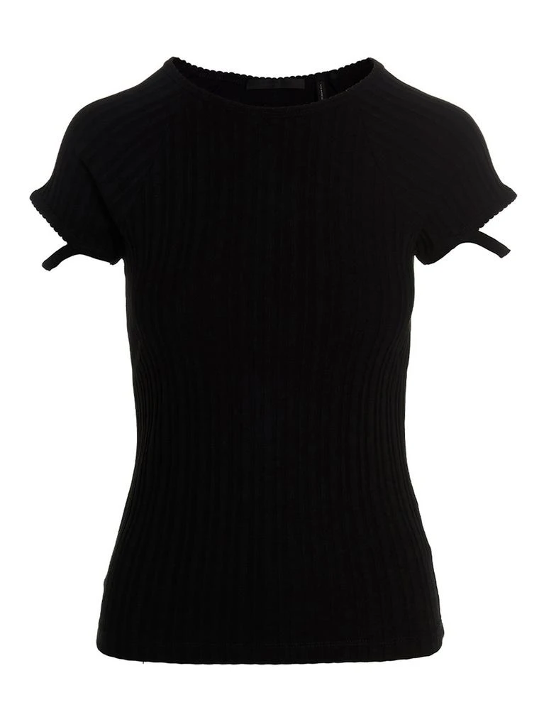 商品Helmut Lang|Helmut Lang Cut-Out Ribbed T-Shirt,价格¥1077,第1张图片