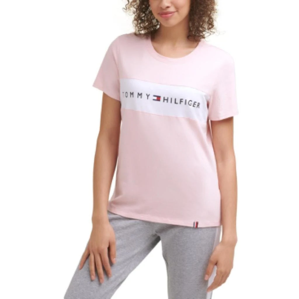 商品Tommy Hilfiger|Tommy Hilfiger Sport Womens Cotton Blend Activewear T-Shirt,价格¥85,第2张图片详细描述