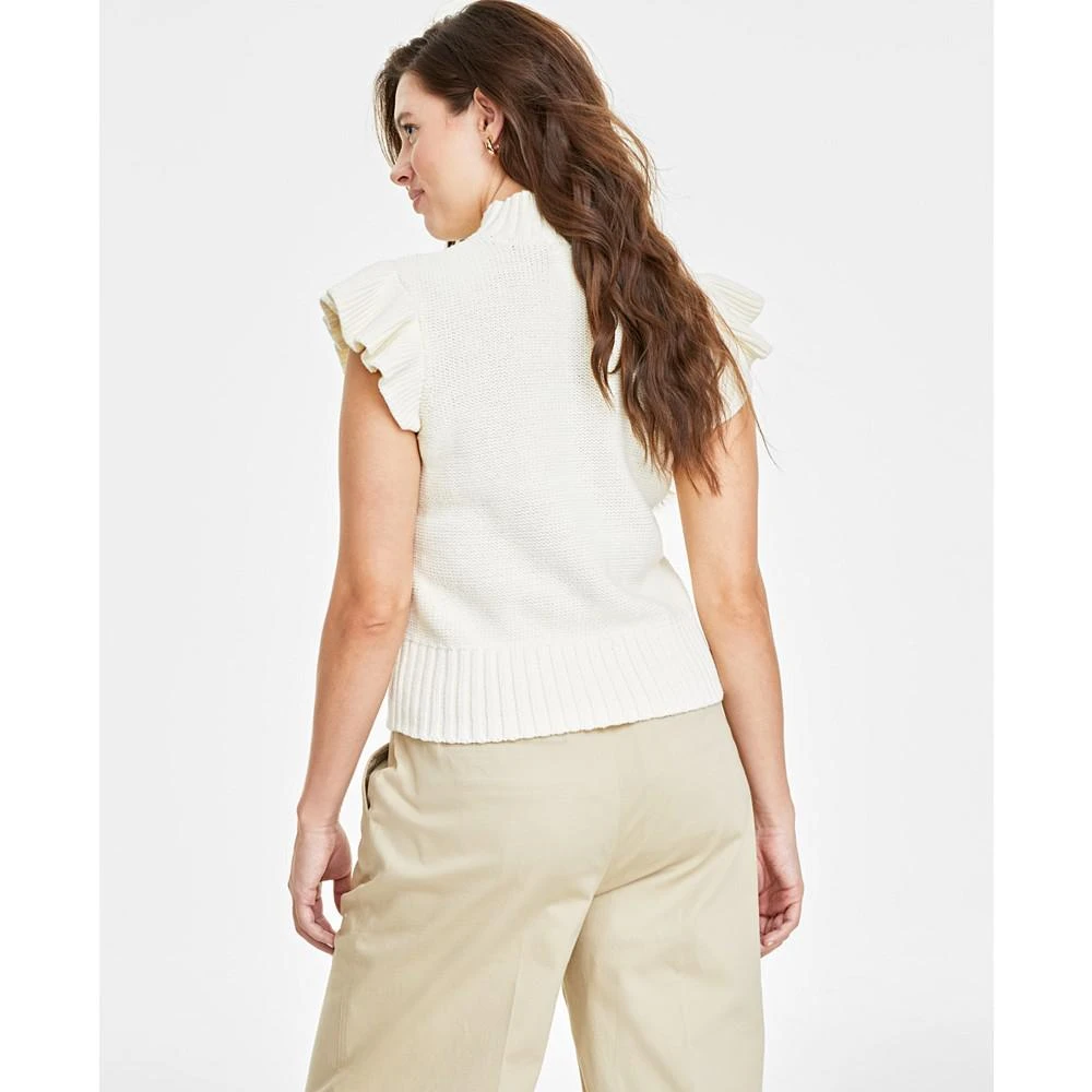 商品On 34th|Women's Flutter-Sleeve Cable-Knit Sweater, Created for Macy's,价格¥223,第4张图片详细描述