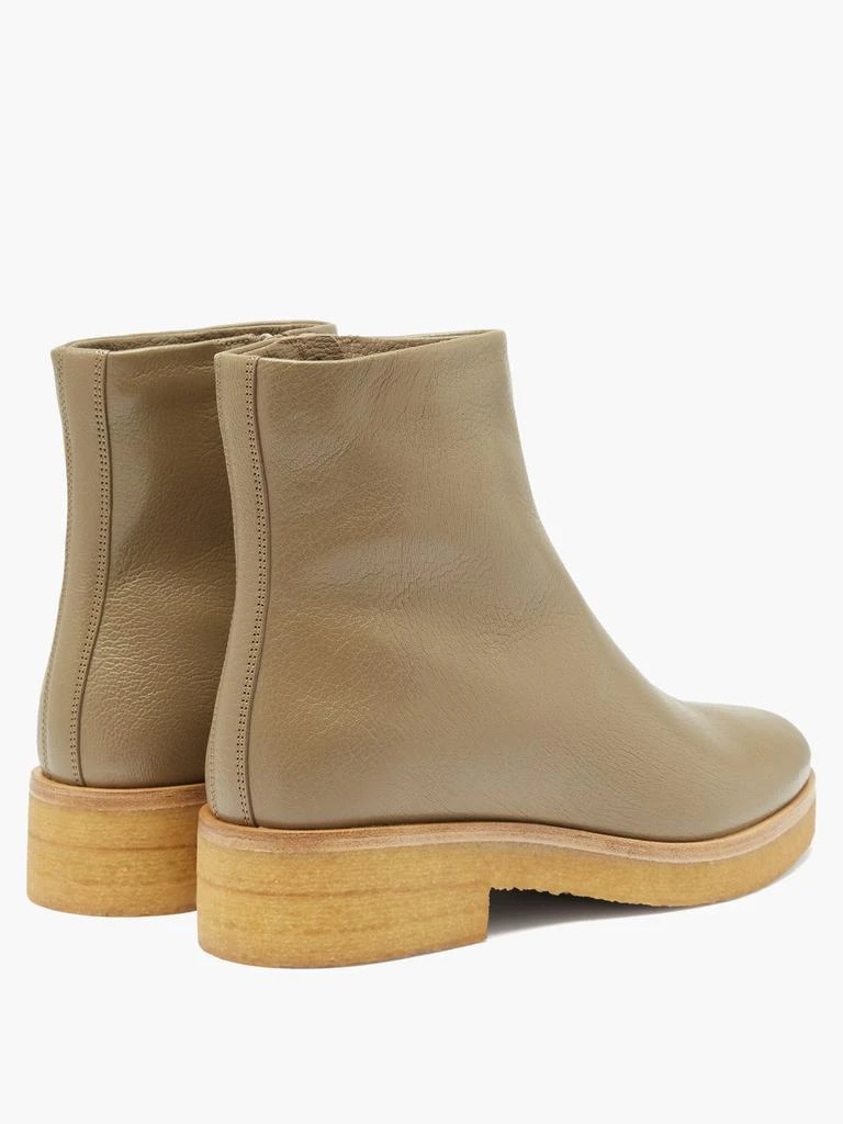 商品The Row|Boris leather ankle boots,价格¥3754,第4张图片详细描述
