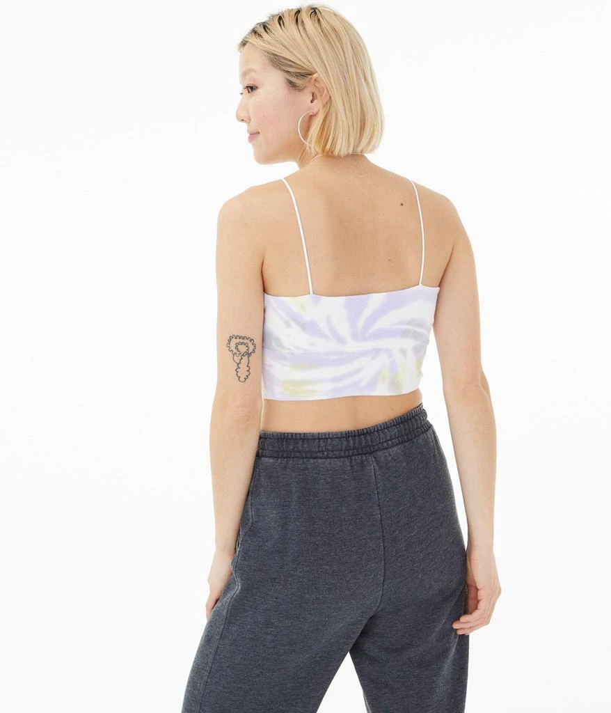 商品Aeropostale|Aeropostale Women's Tie-Dye Crossover V-Neck Cropped Bungee Tank,价格¥40,第4张图片详细描述