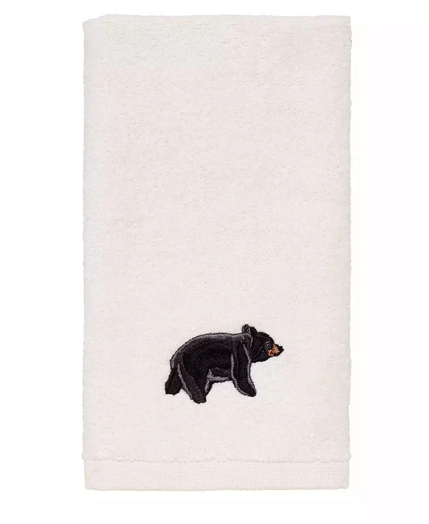 商品Avanti|Black Playful Bears Lodge Cotton Fingertip Towel, 11" x 18",价格¥59,第1张图片