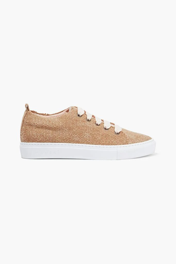 商品MANEBÍ|Hamptons suede-trimmed jute sneakers,价格¥932,第1张图片