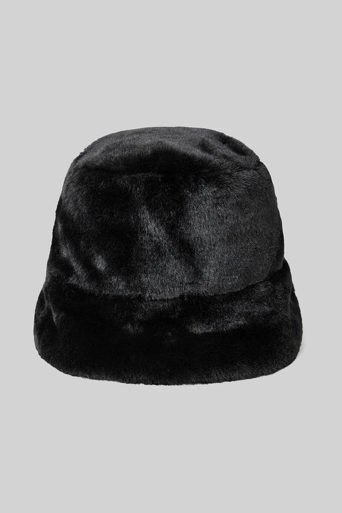 商品Alo|Faux Fur Bucket Hat - Black,价格¥753,第3张图片详细描述