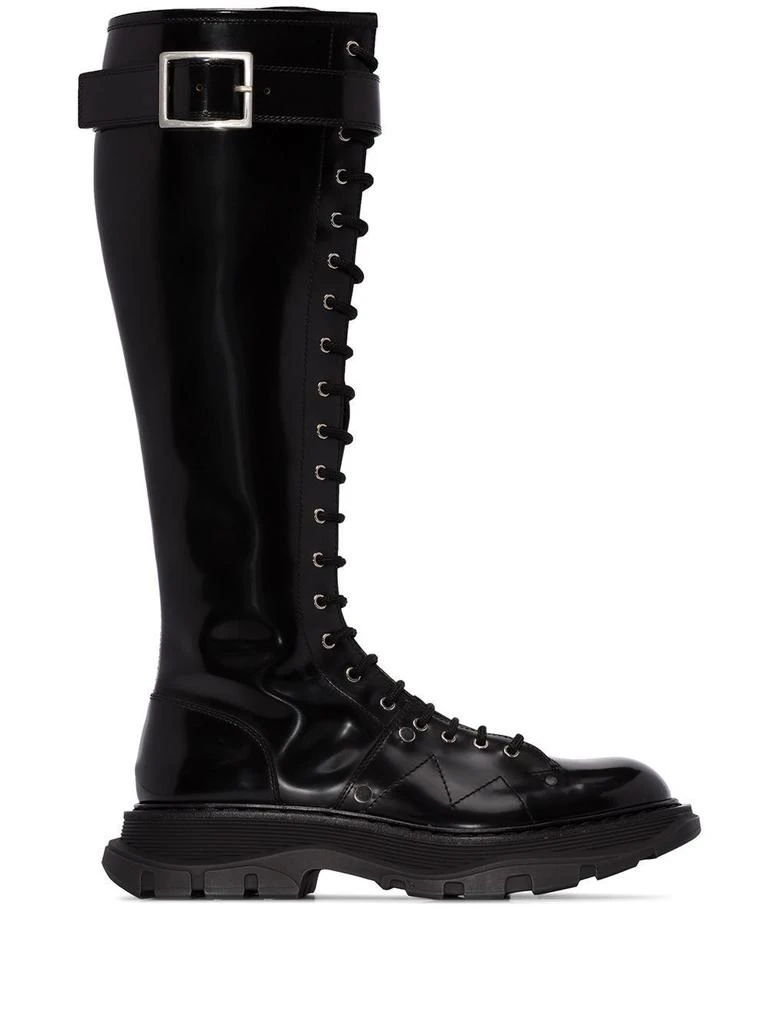 商品Alexander McQueen|Tread lace up boots,价格¥3874,第1张图片