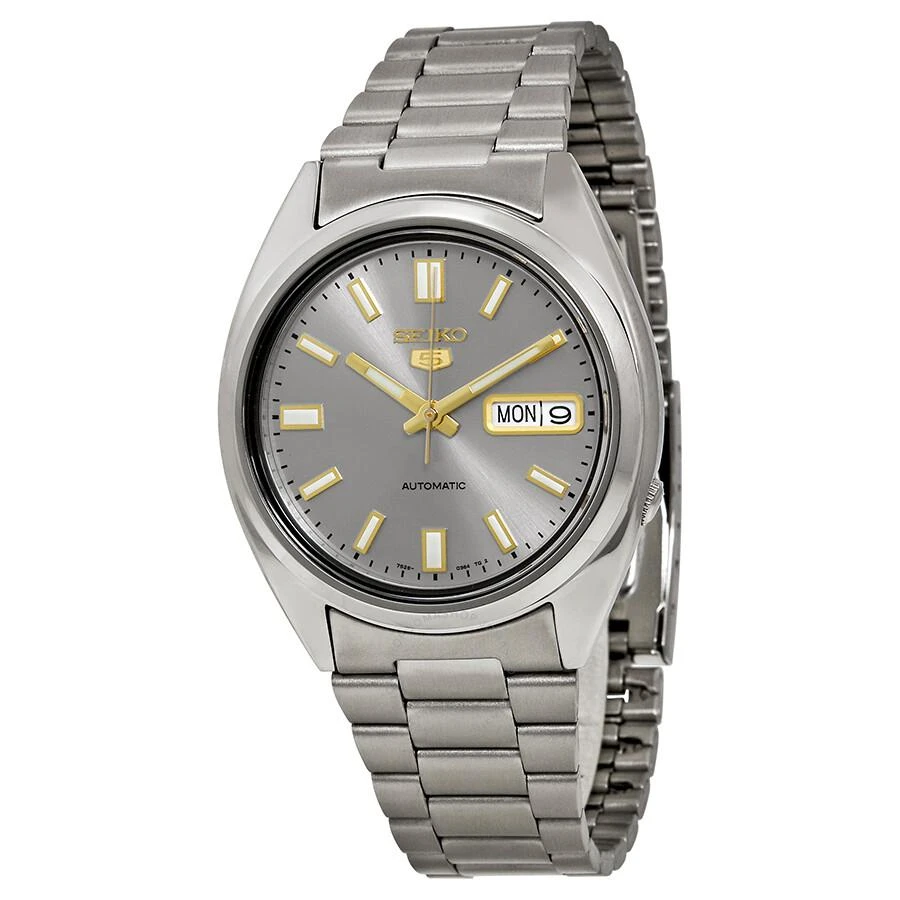 商品Seiko|5 Automatic Grey Dial Stainless Steel Men's Watch SNXS75,价格¥812,第1张图片